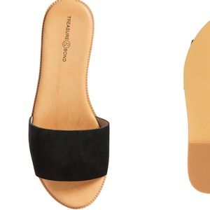 Treasure & Bond mere flat slide sandal